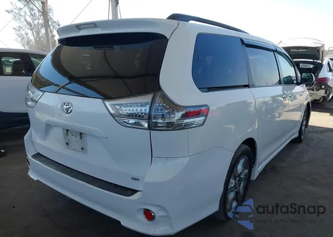 2015 Toyota Sienna Se 8 Passenger from USA, damaged, VIN 5TDXK3DC6FS544944